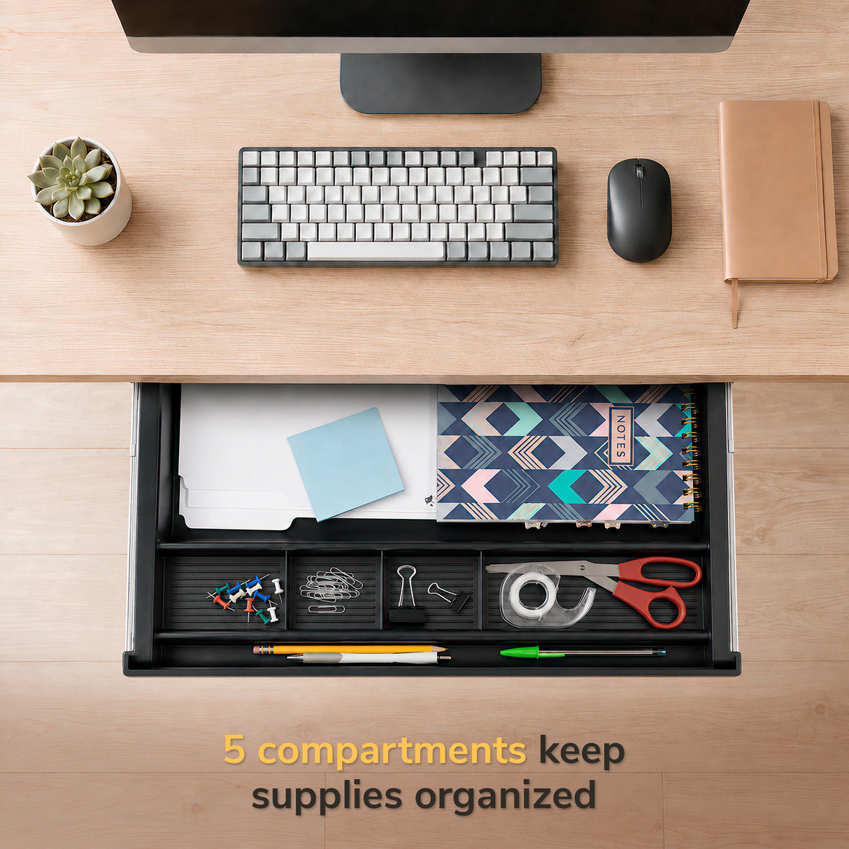 Large Under Desk Pencil Drawer