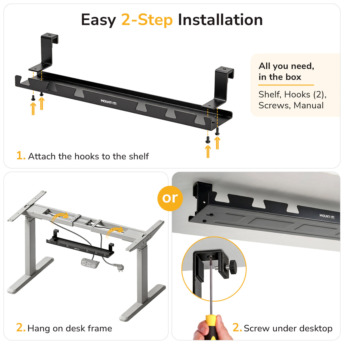 Under Desk Cable Tray
