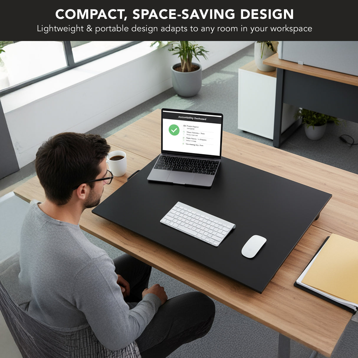 Height Adjustable X-Lift Standing Desk Converter