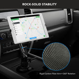 Carbon Fiber Cup Holder Tablet ELD Mount
