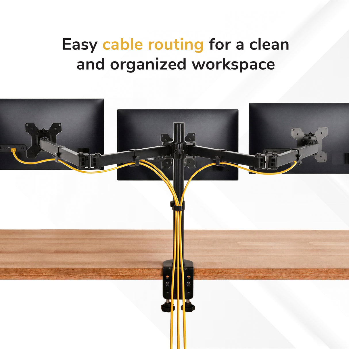 Full-Motion Triple Monitor Mount