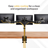 Full-Motion Triple Monitor Mount