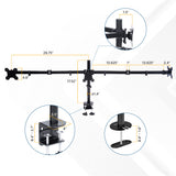 Full-Motion Triple Monitor Mount