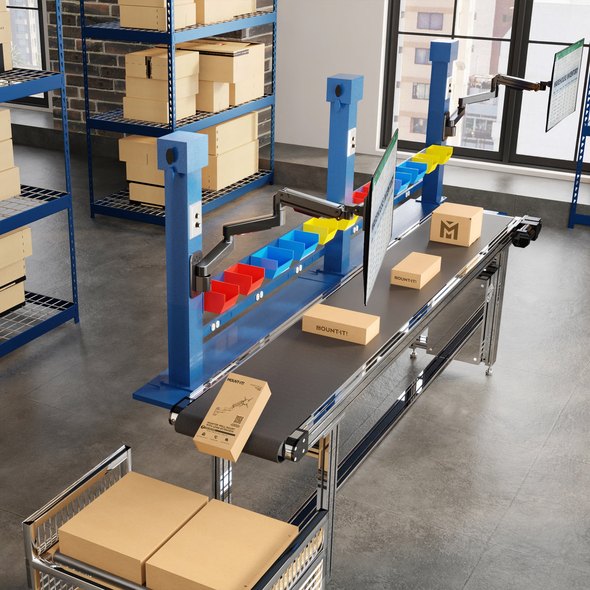 Heavy-Duty Full-Motion Monitor Wall Mount