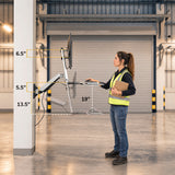 Wall Mounted Sit-Stand Single Monitor Workstation