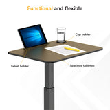 Sit-Stand Mobile Laptop Cart