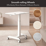 Sit-Stand Mobile Laptop Cart