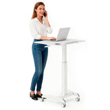 Sit-Stand Mobile Laptop Cart
