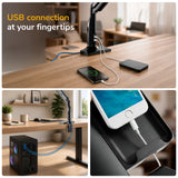 Dual Monitor Sit Stand Desk Mount with USB 3.0 Ports