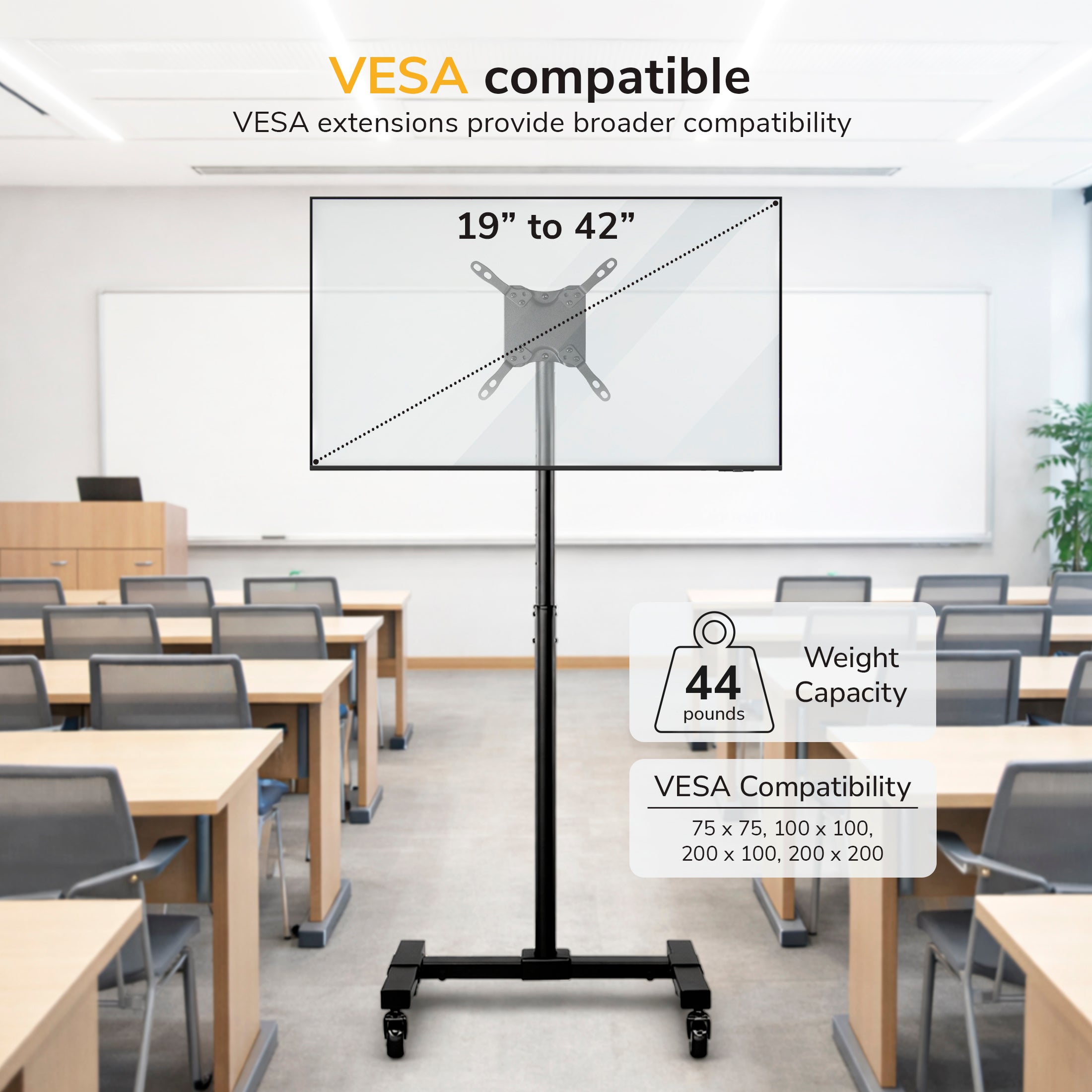 Adjustable Mobile TV Stand