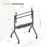 Heavy-Duty Height Adjustable TV Cart - Image 9 - Mount-It!