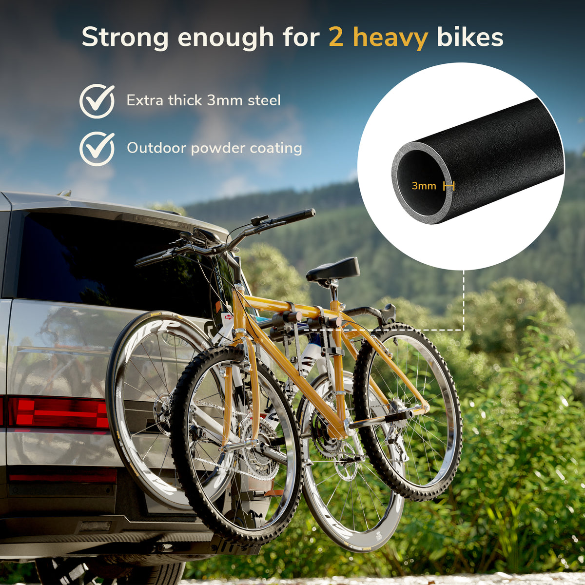 Hitch Bike Rack for 2 Bikes