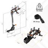 Hitch Bike Rack for 2 Bikes