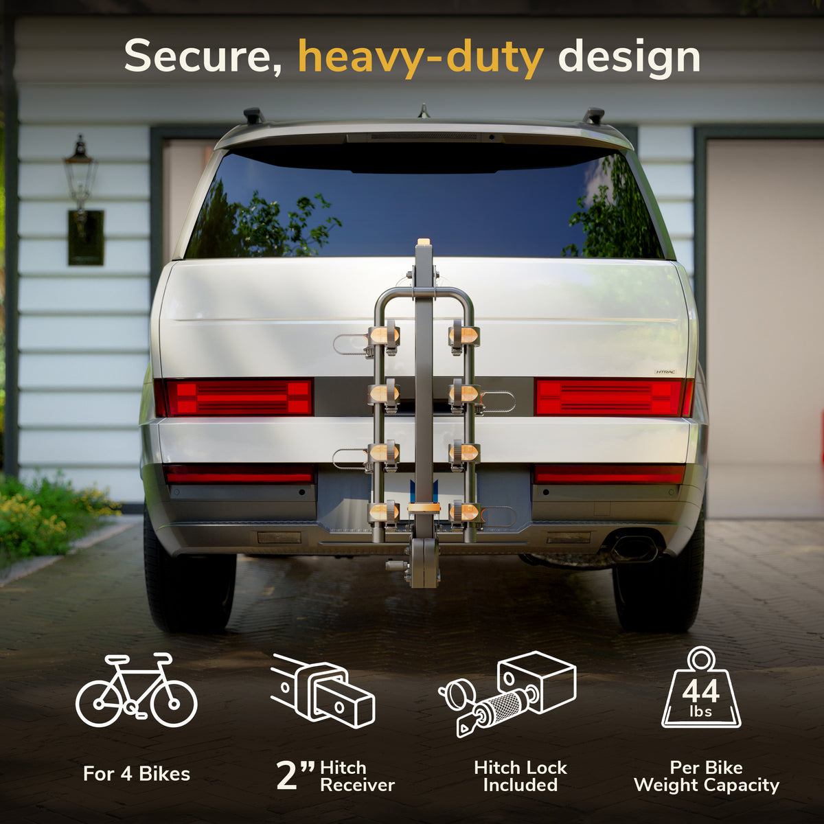 Hitch Bike Rack for 4 Bikes