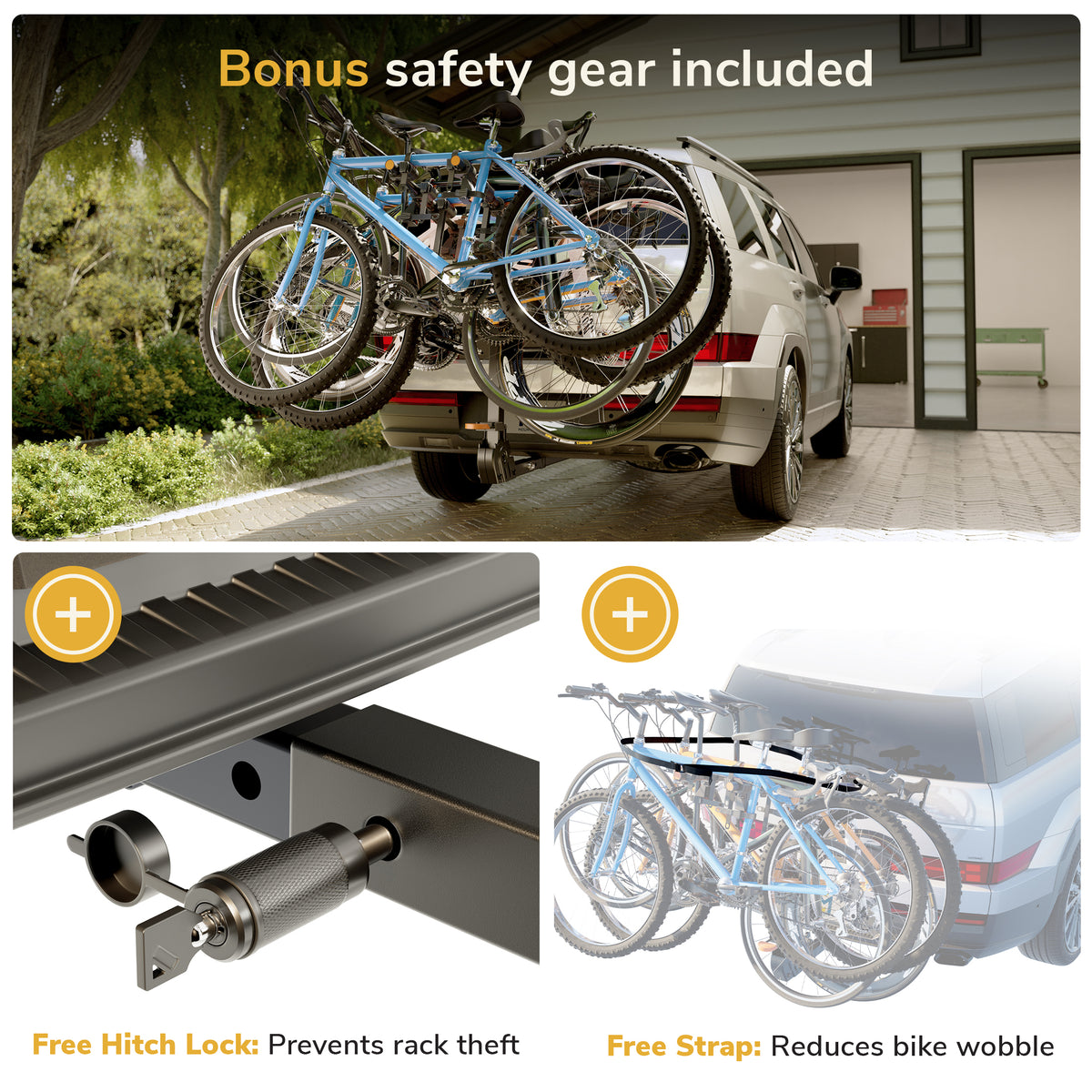 Hitch Bike Rack for 4 Bikes