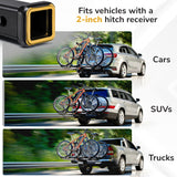 Hitch Bike Rack with Ramp for 2 Bikes