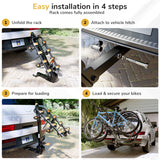 Hitch Bike Rack for 4 Bikes