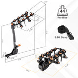 Hitch Bike Rack for 4 Bikes