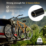Hitch Bike Rack with Ramp for 2 Bikes