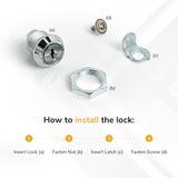 Replacement Lock & Key for Anti-Theft Tablet Enclosures (Samsung)