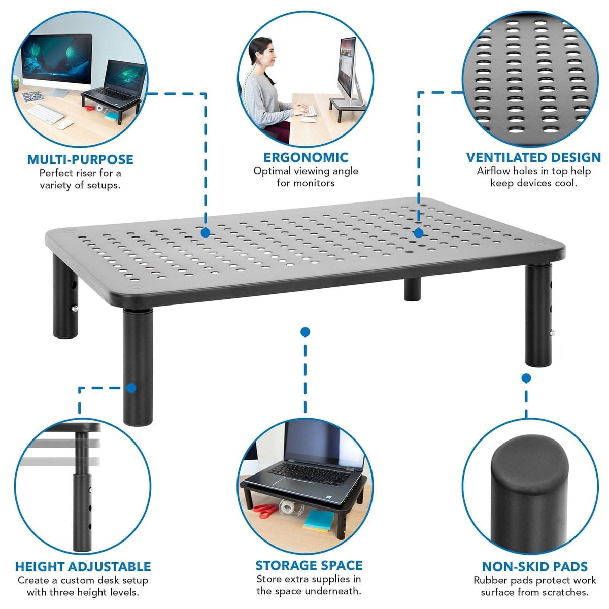 Desktop/tablet Riser Adjustable Desktop Riser & Stand
