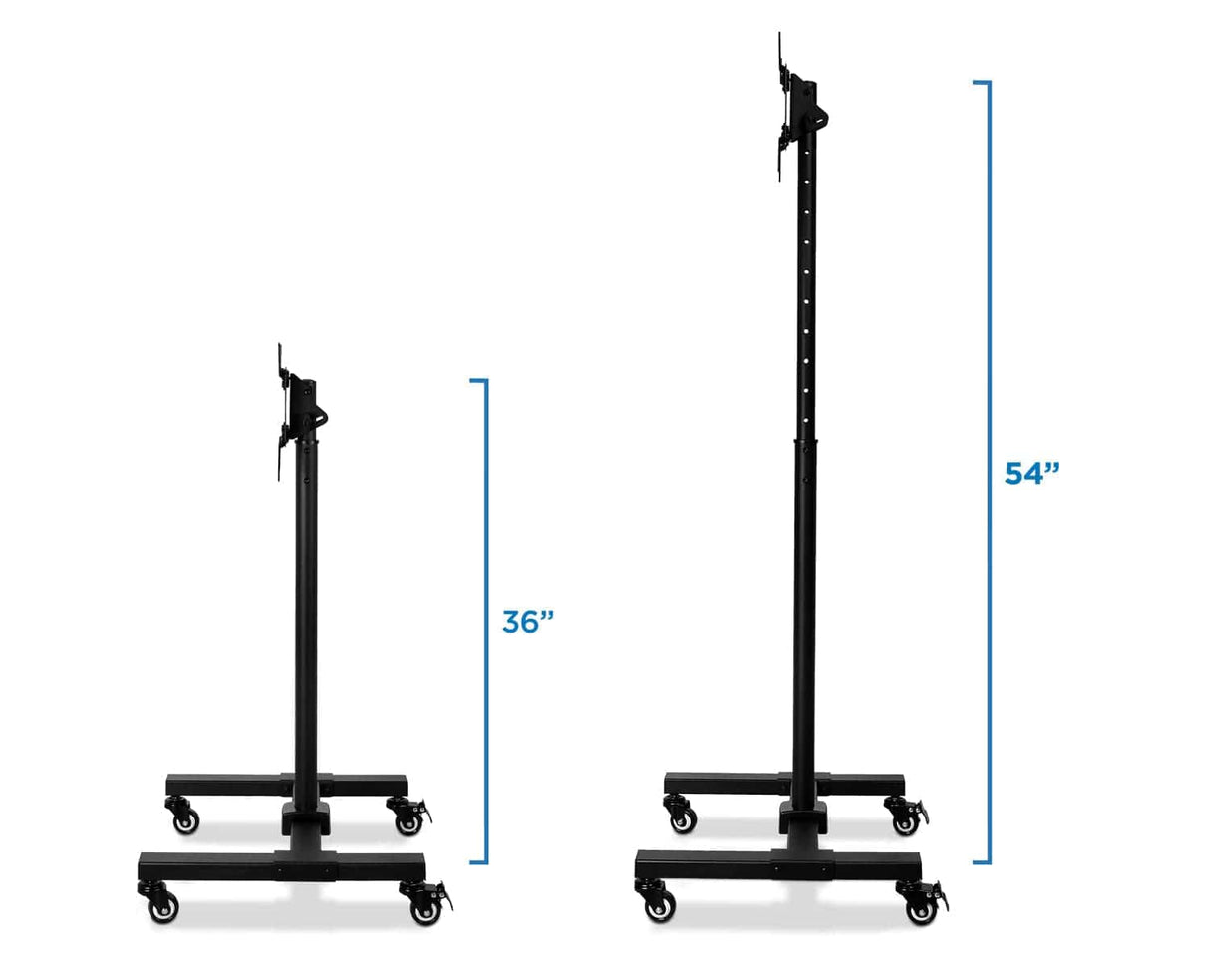 TV Cart - Adjustable Mobile TV Stand - Mount-It! - MI-879