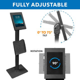 Tablet Stand - Anti-Theft Tablet Kiosk with Document Holder for iPad, iPad Air, iPad Pro - Mount-It! -