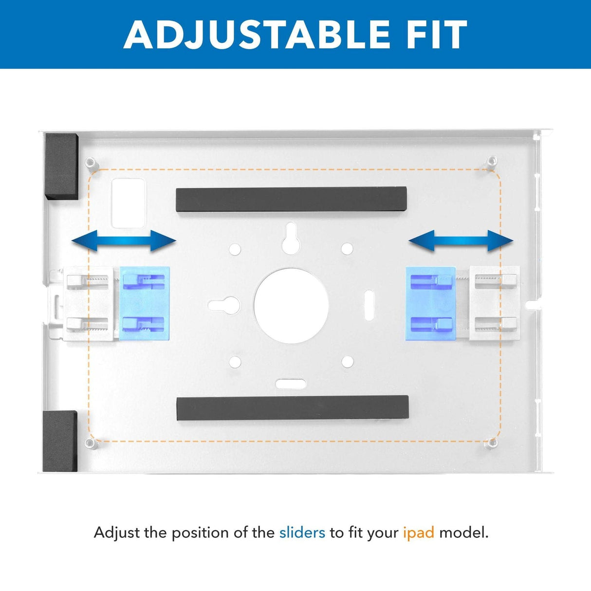 Tablet Stand - Anti-Theft Tablet Kiosk with Document Holder for iPad, iPad Air, iPad Pro - Mount-It! -
