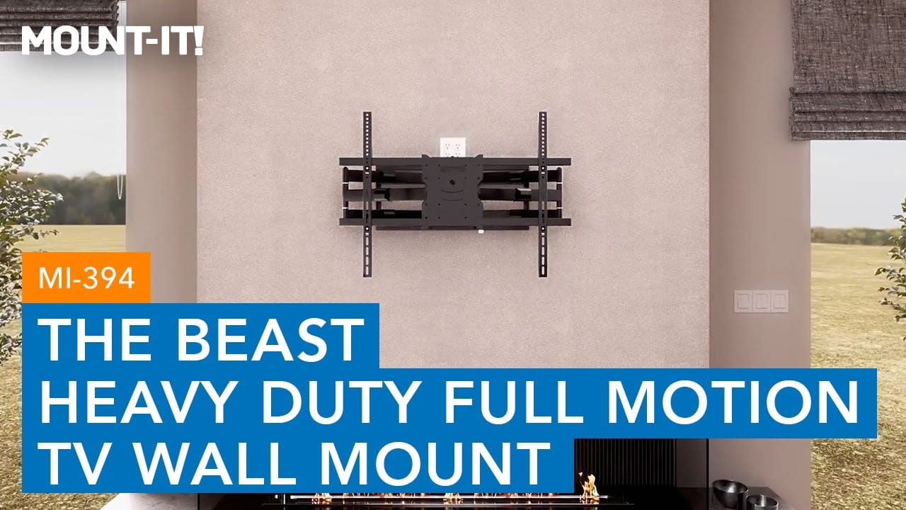 The Beast - Heavy Duty, Full Motion TV Wall Mount With Extra Long Extension - Video Cover Image