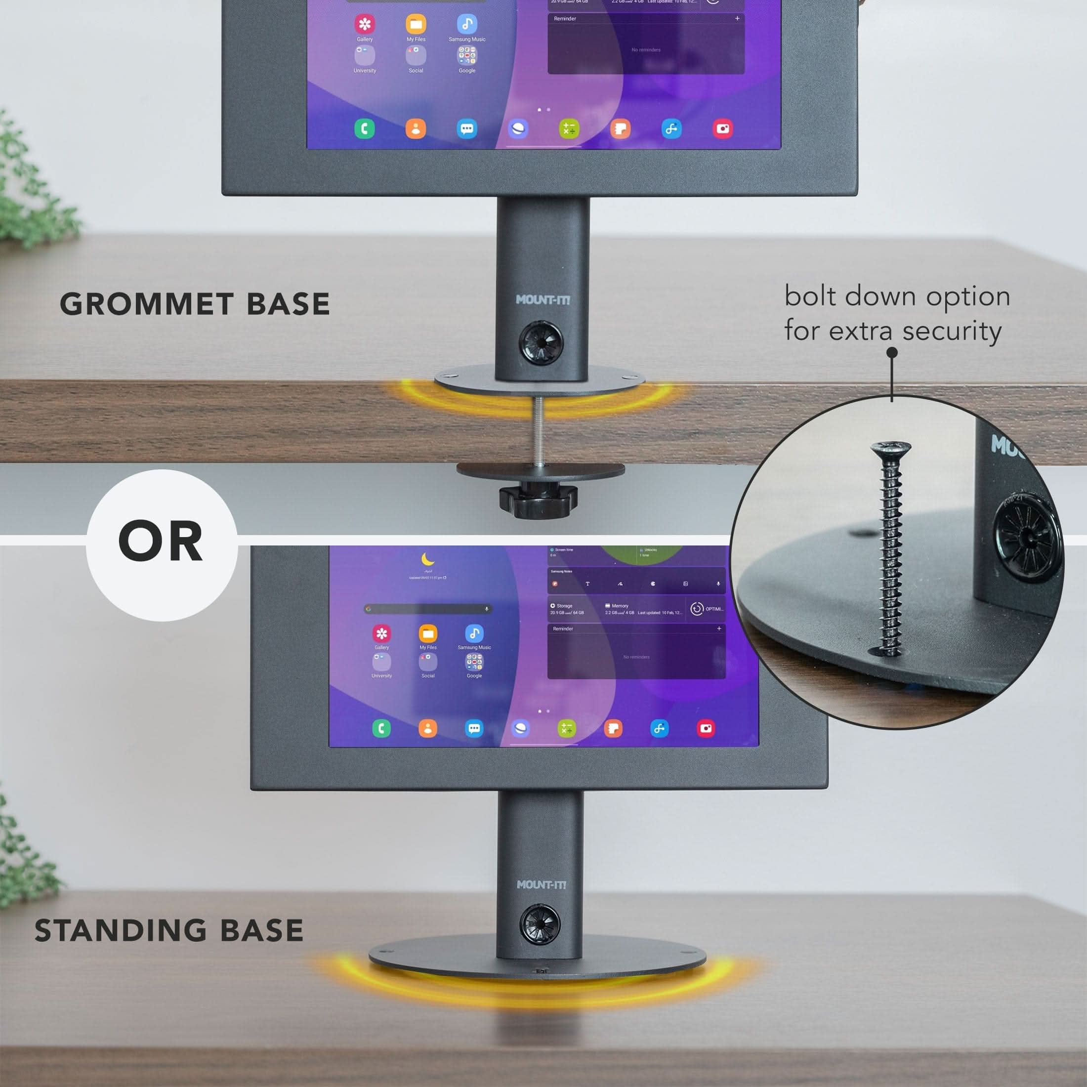 Mount-It! Anti-Theft Tablet Countertop Stand for Samsung | MI-3885B - Thumbnail 4