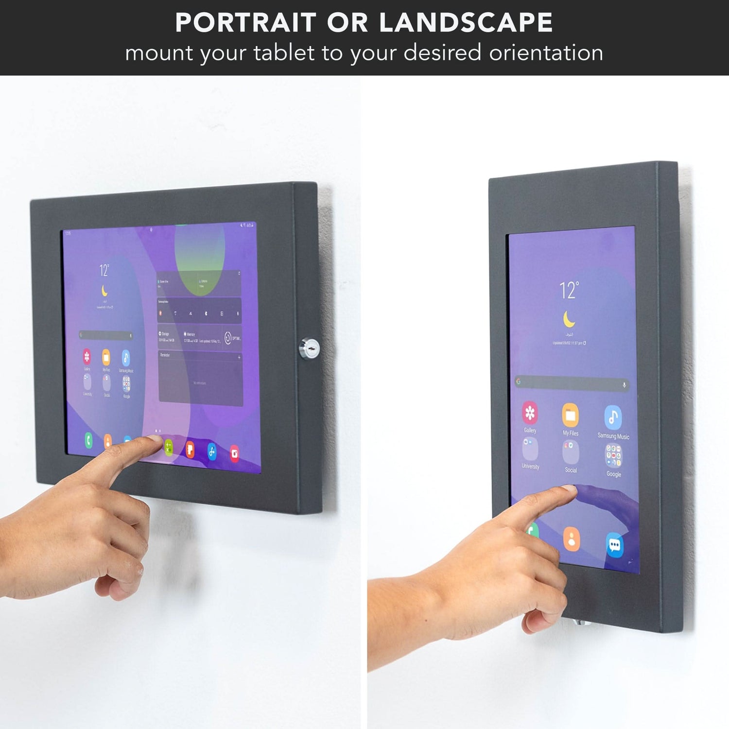 Anti Theft Galaxy Tab A7 Wall Mount Mount-It! Anti-Theft Tablet