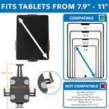 Black Tablet Mount - Anti-Theft Tablet Wall Mount - Mount-It! - MI-3872B