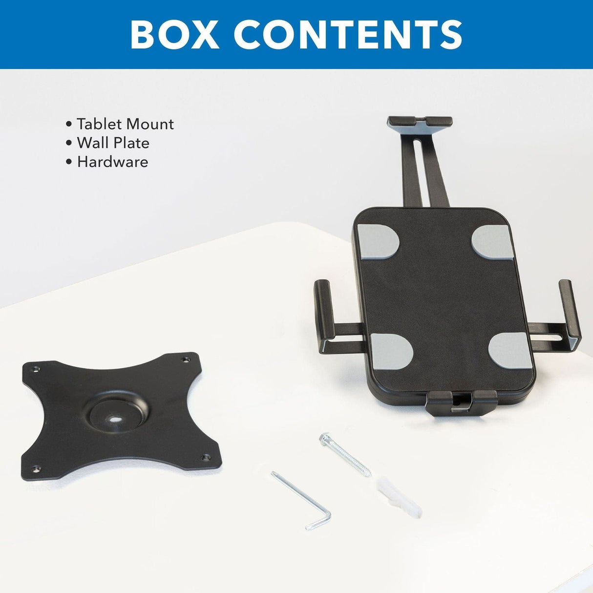 Black Tablet Mount - Anti-Theft Tablet Wall Mount - Mount-It! - MI-3872B