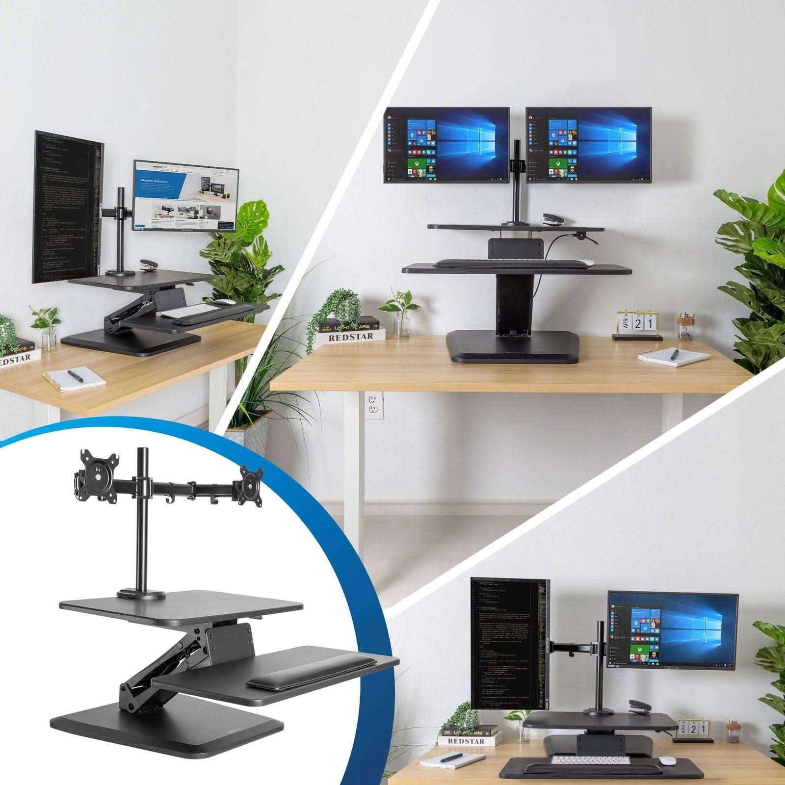 Mount-It! Dual Monitor Standing Desk Converter MI-7914 - Thumbnail 2