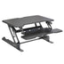 Black Desk Converters - Compact Standing Desk Converter with 30" Desktop - Mount-It! - MI-15009S