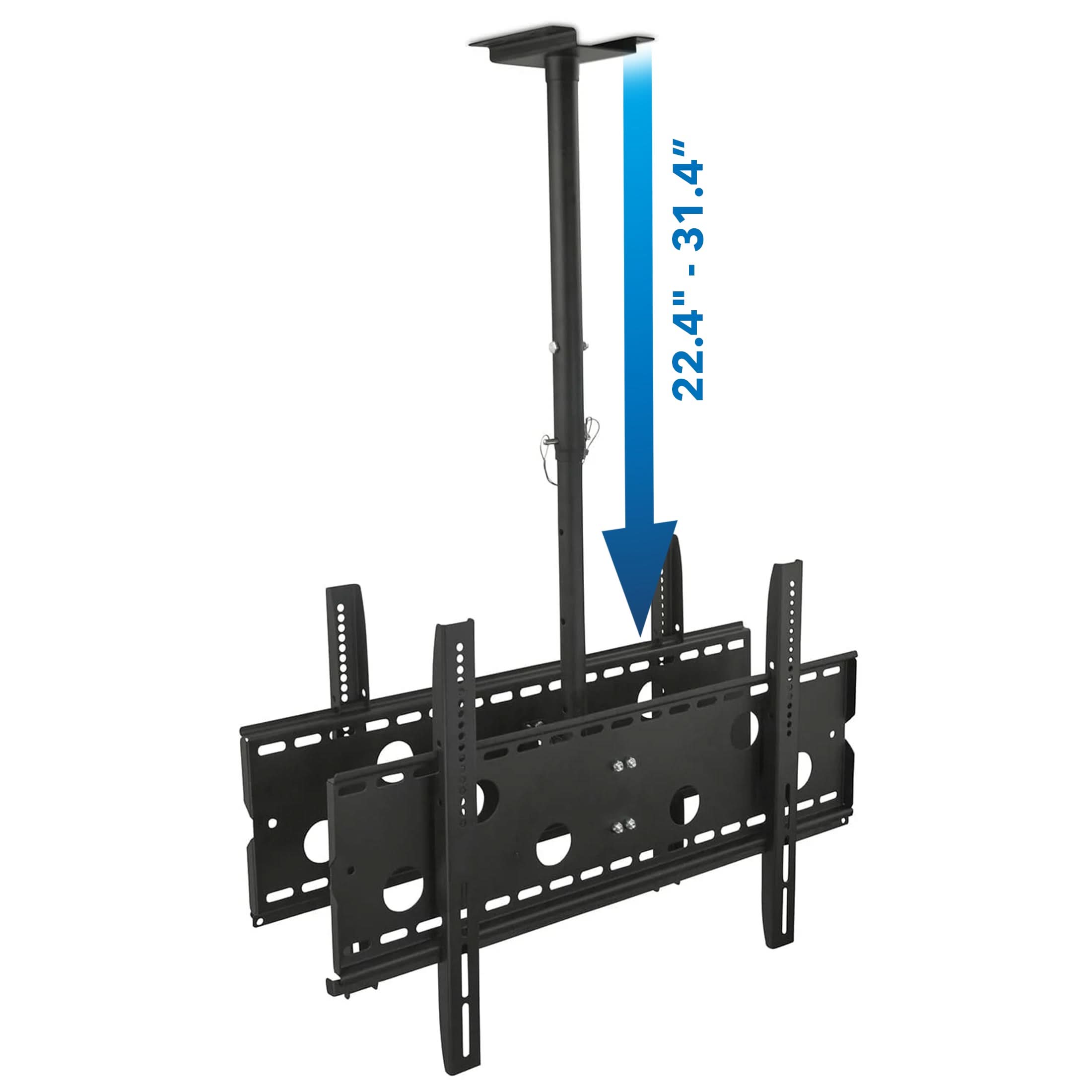 Mount-It! Dual Front & Back TV Ceiling Mount for 37" to 75" TVs | holds up to 175 lbs | MI-502B