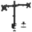 Black Monitor Mount - Full Motion Dual Monitor Desk Mount, Fits 32" Monitors - Mount-It! - MI-2752L