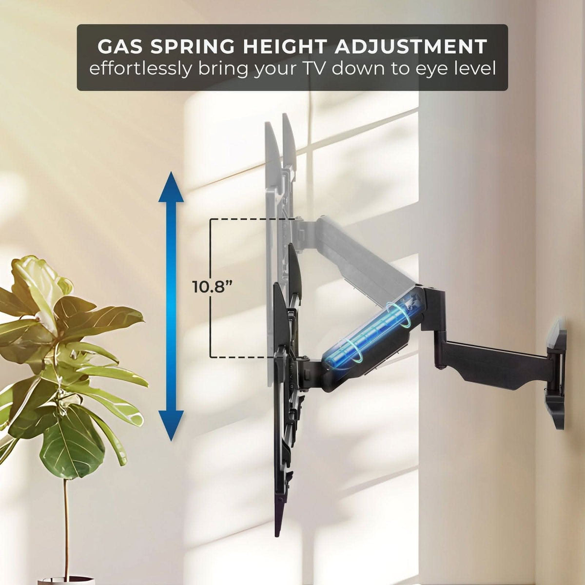 Tv Spring Mount-It! Full Motion TV Wall Mount with Gas Spring Arm - Mount-It! for ...