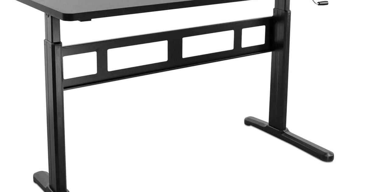 Hand Crank Standing Desk with 55" Tabletop