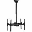 Black TV Mount - Heavy Duty Dual TV Ceiling Mount - Mount-It! - MI-510