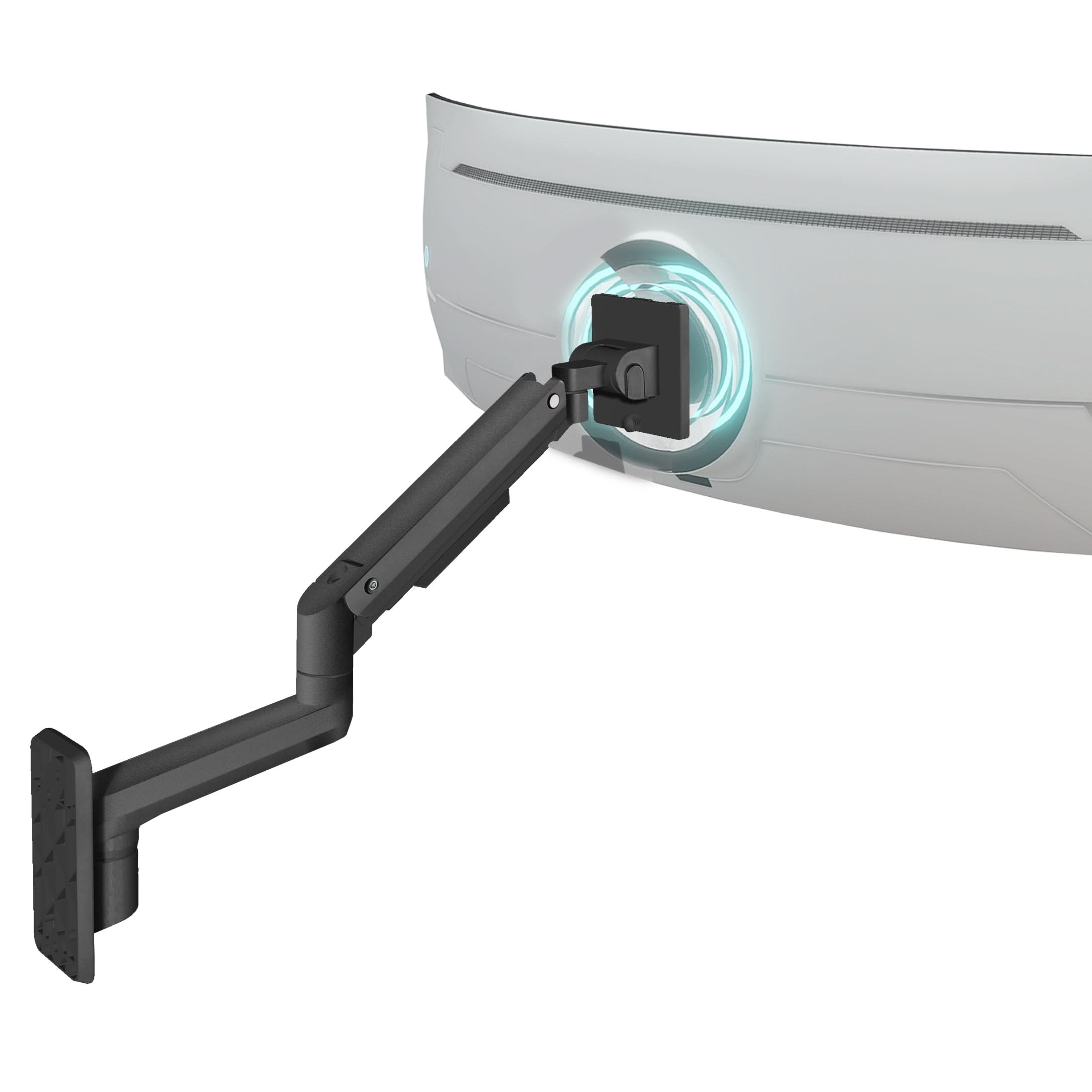 Mount-It! Heavy-Duty Monitor Wall Mount with Gas Spring Arm for monitors up to 49" Ultrawide | holds up to 44 lbs | MI-12009 - Thumbnail 2