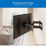 Black TV Mount - Heavy Duty XXL Full Motion TV Mount with Long Extension - Mount-It! - MI-14010