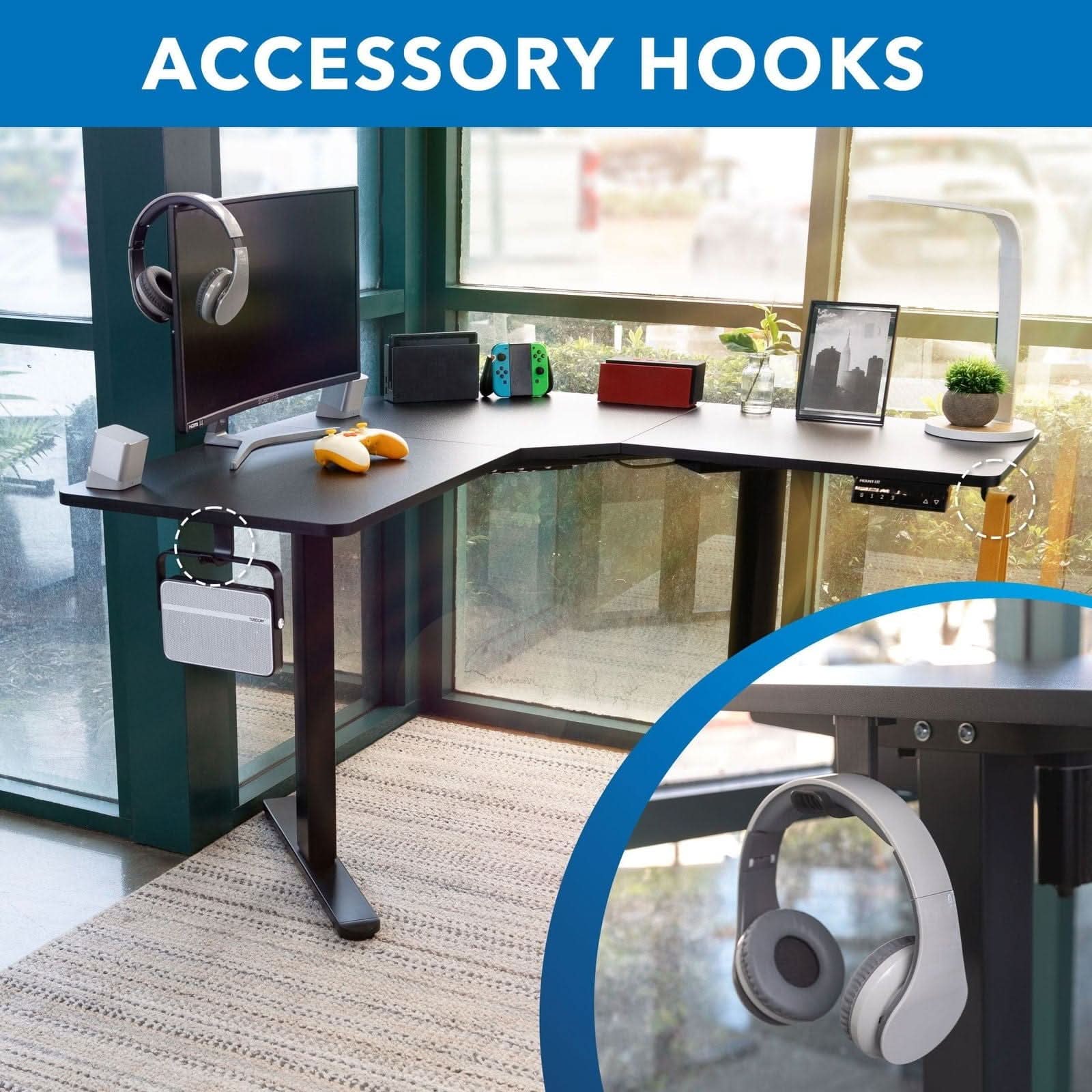 Mount-It! Corner Sit-Stand Desk MI-15003 - Thumbnail 5