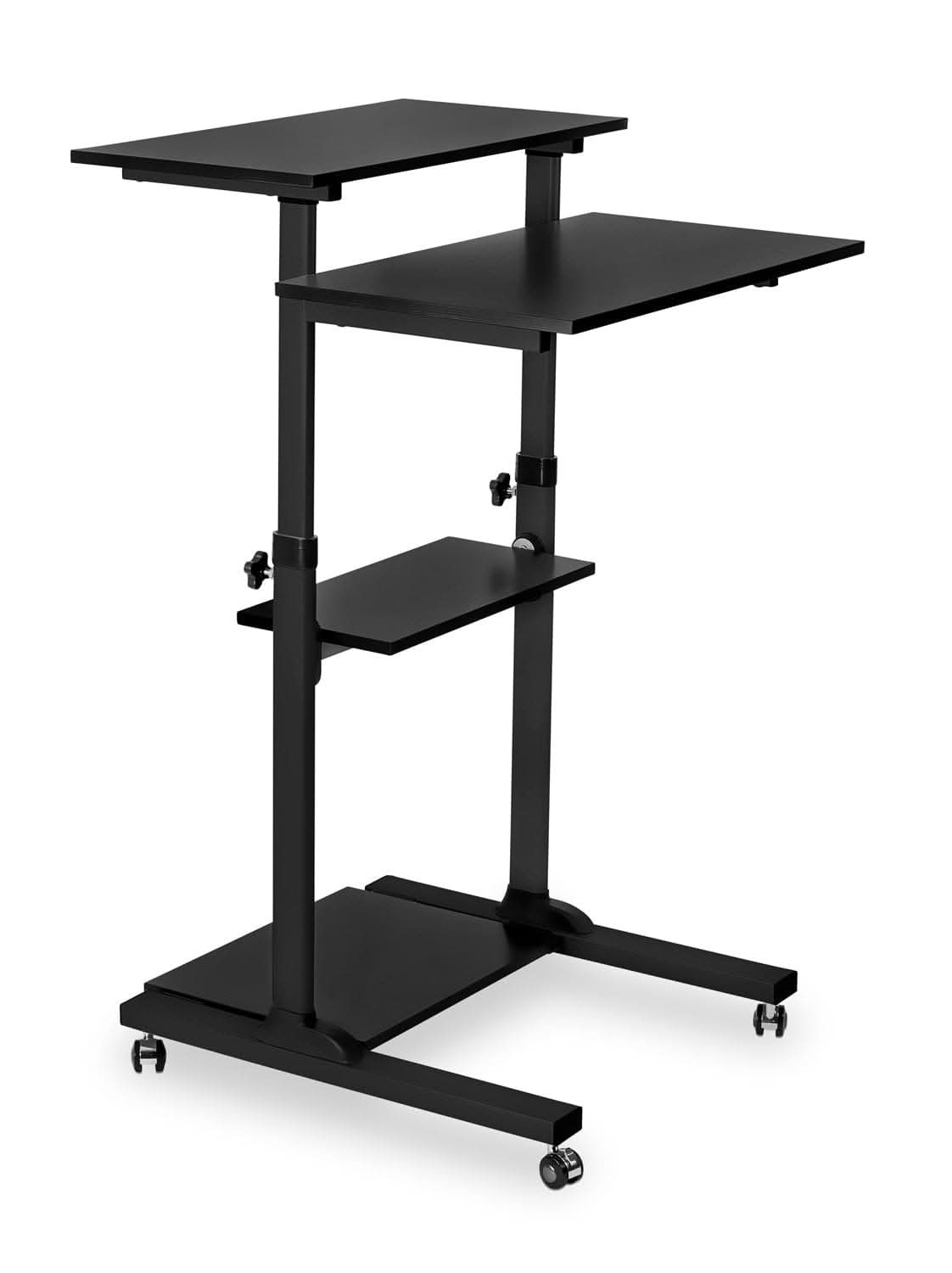 Mount-It! Height Adjustable Rolling Stand up Desk | MI-7940