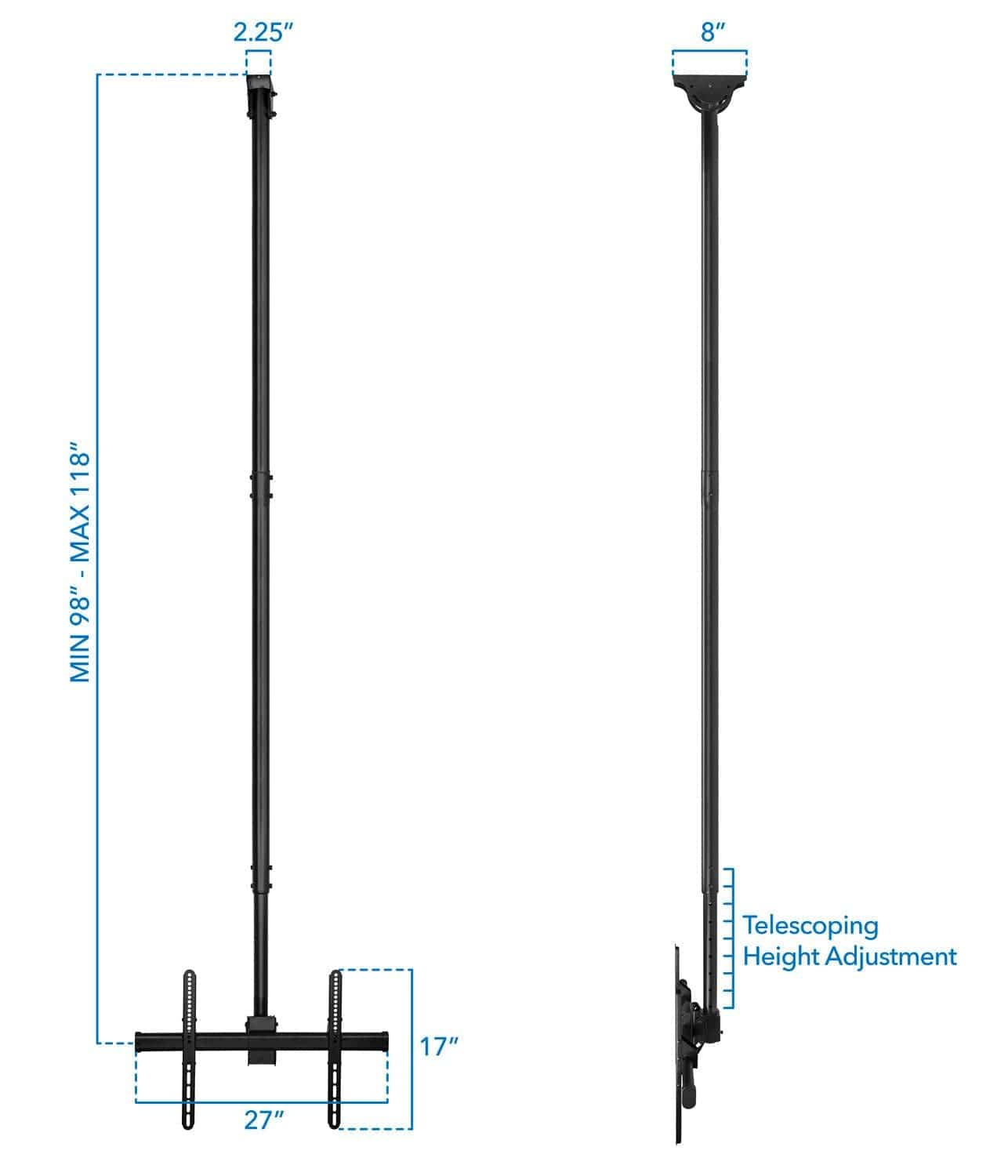 Mount-It! Full Motion Ceiling TV Mount MI-509XL - Thumbnail 5