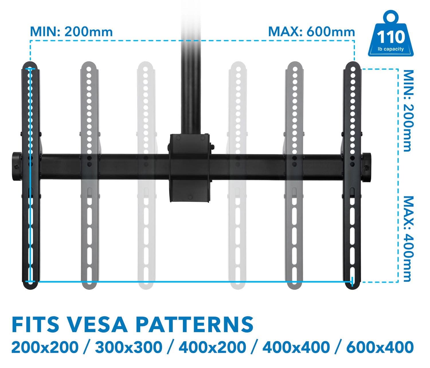 Mount-It! Full Motion Ceiling TV Mount MI-509XL - Thumbnail 4