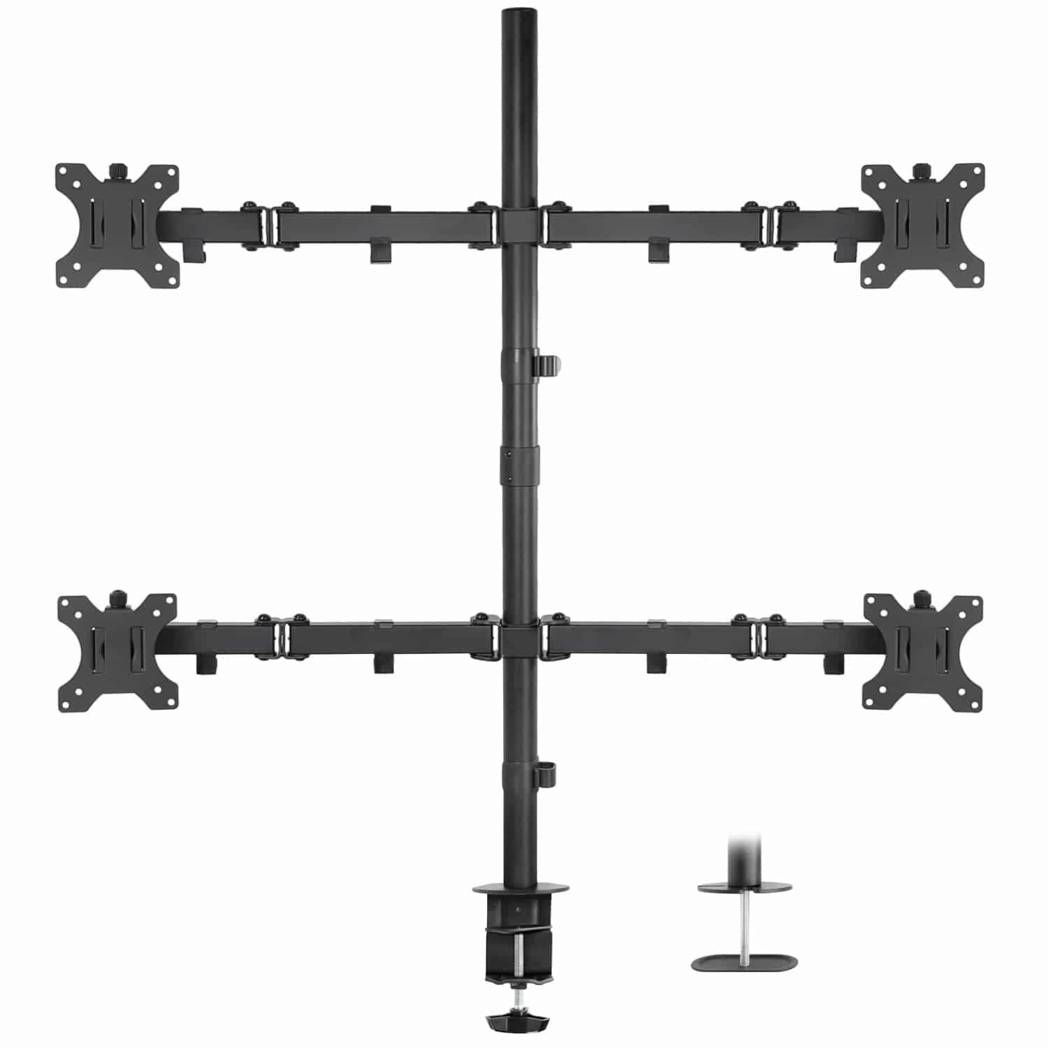 Mount-It! Quad Monitor Mount for monitors up to 32" | holds up to 17.6 lbs per monitor | MI-2754