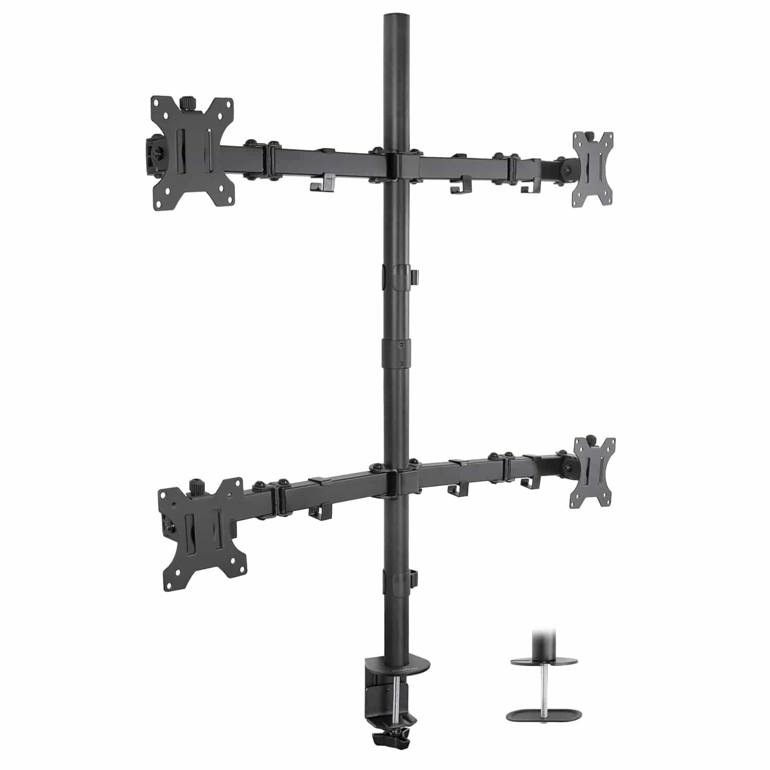 Mount-It! Quad Monitor Mount for monitors up to 32" | holds up to 17.6 lbs per monitor | MI-2754