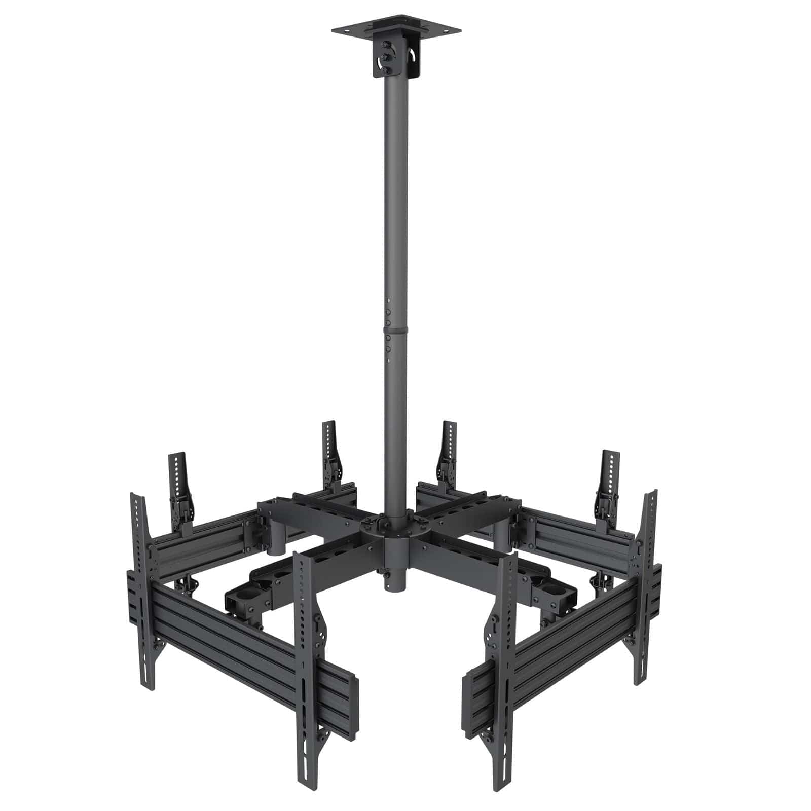 Mount-It! Quad TV Display Ceiling Mount for 32" to 75" TVs | holds up to 264 lbs | MI-514