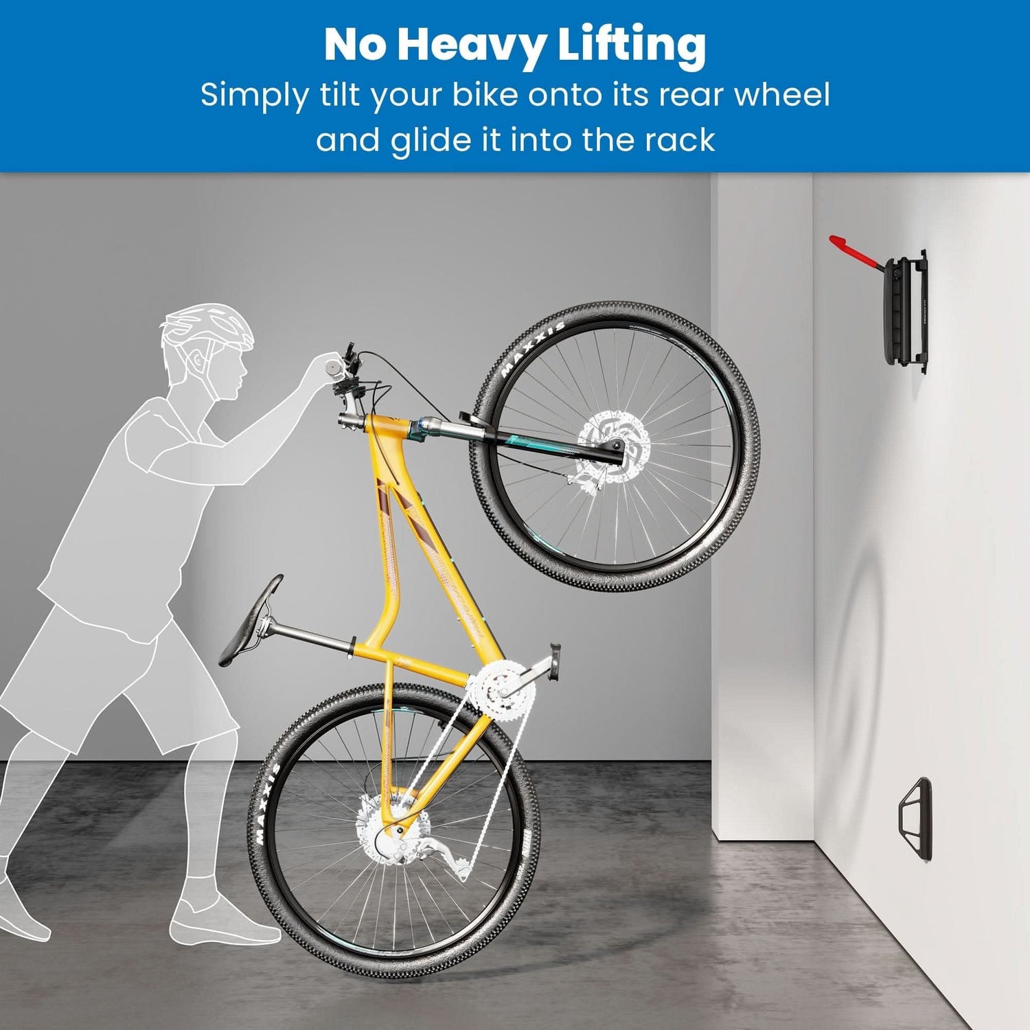 Mount-It! WheelsUp Series Vertical Bike Wall Mount Mount-It